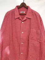 Old ISSEY MIYAKE Open Collar Gingham Check Shirt