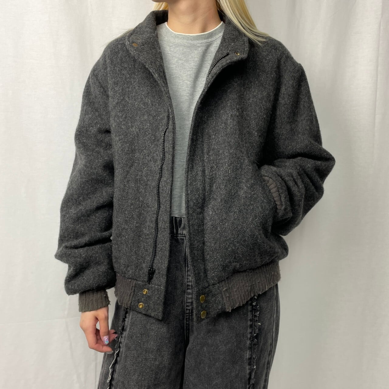 80年代 USA製 WOOLRICH ウールリッチ ウールジャケット ブルゾン 