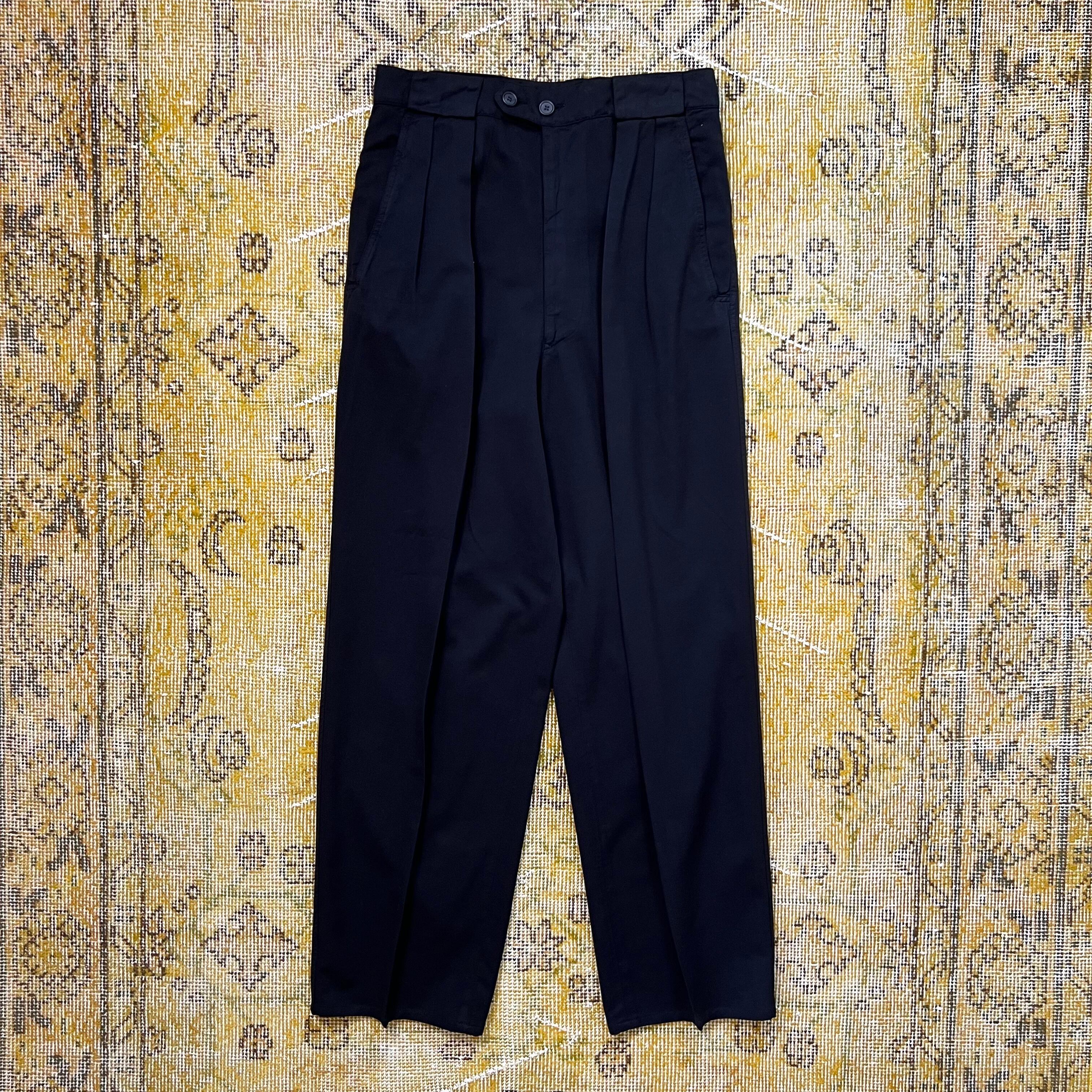 Ermenegildo Zegna Linen Indigo Trousers エルメネジルド ゼニア