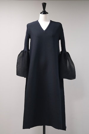 【CFCL】POTTERY LUCENT LONG BELL SLEEVE FLARE DRESS
