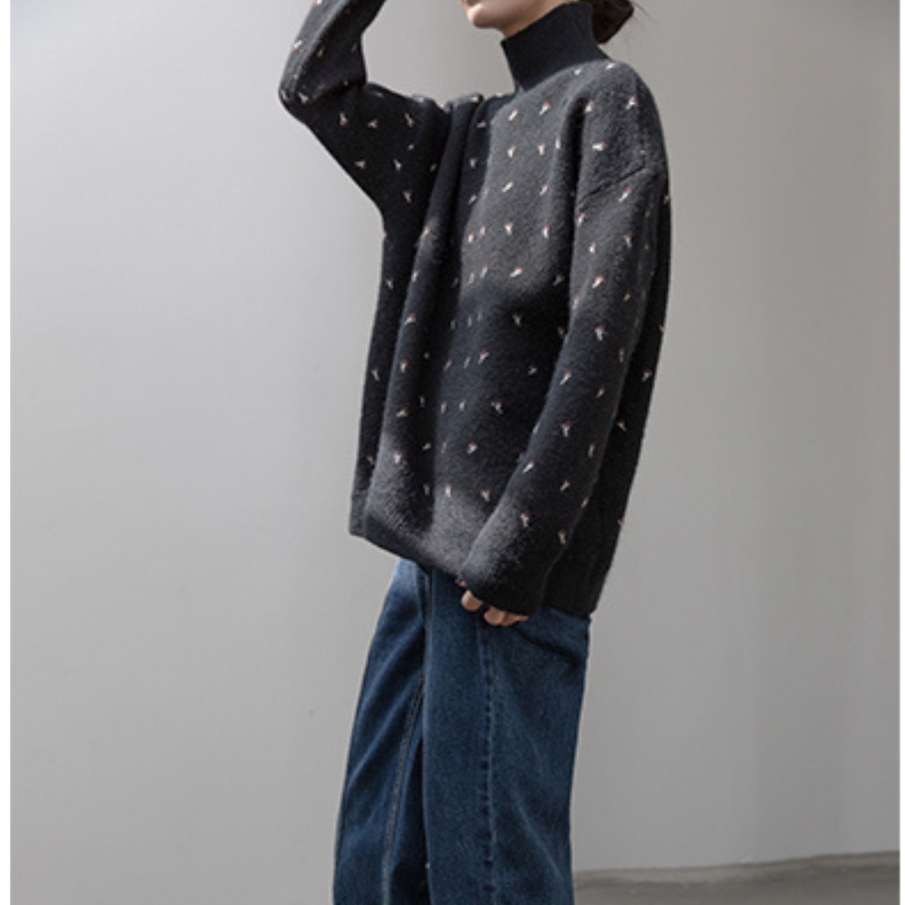 Dot High-neck Knit T4132