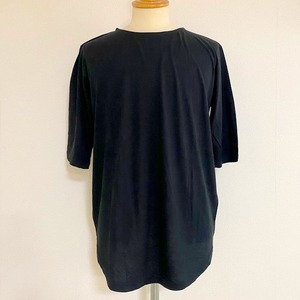 Long Length Crew Neck Cut & Sewn(Half Sleeve)　Black
