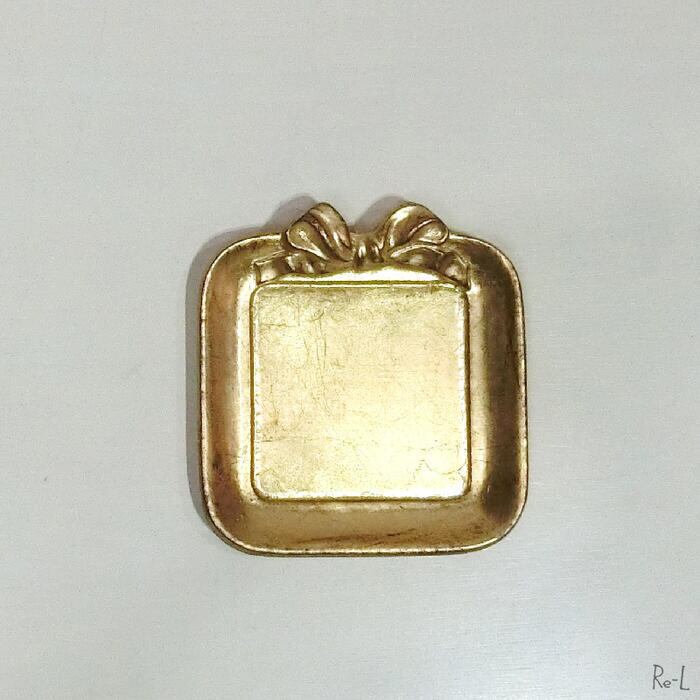 イタリア ソルディ スクエアコースター ゴールド 輸入雑貨 100G