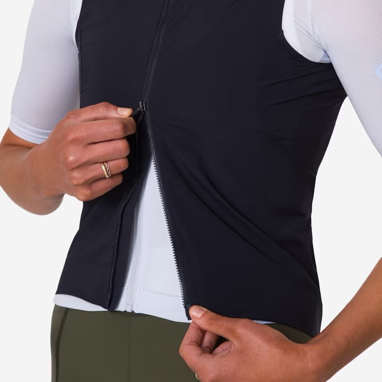 WOMNE'S PRO TEAM GILET II BLACK/SILVER