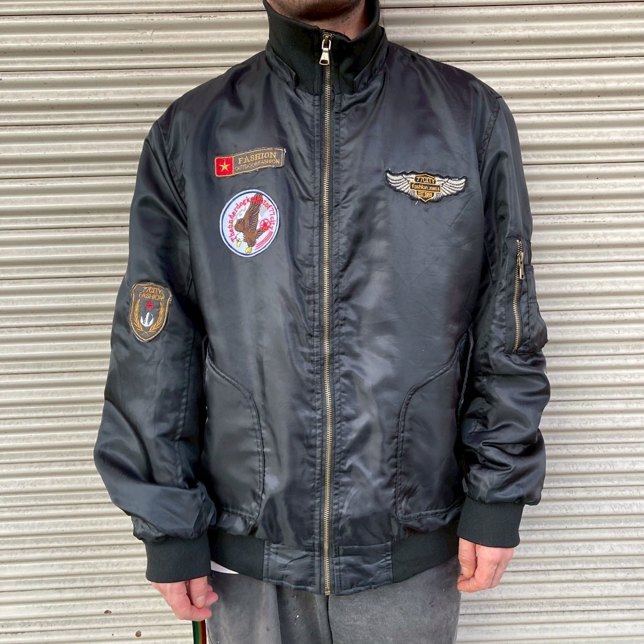 50s USAF 米軍 B-9 フライトジャケット パーカー ヴィンテージ 民間 B