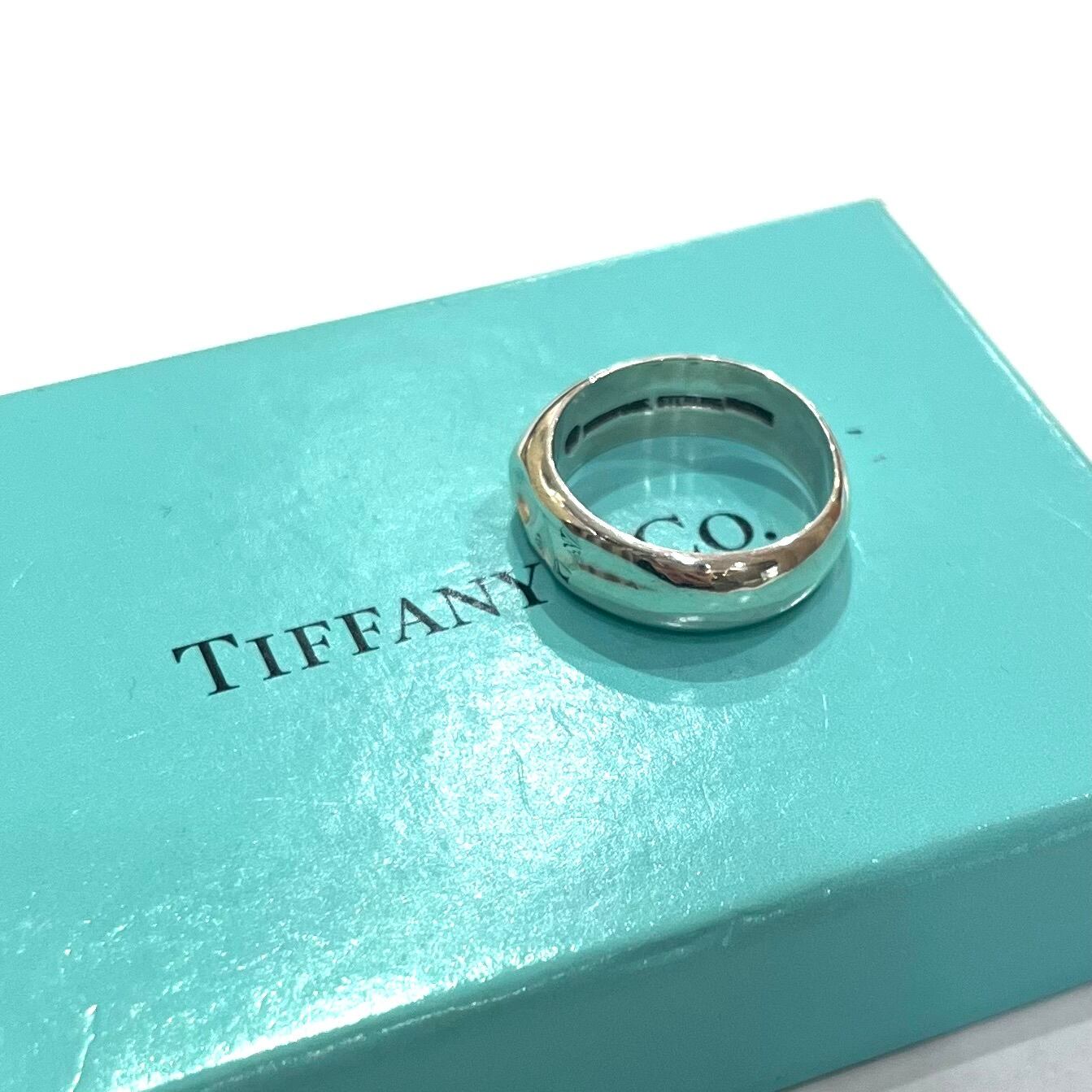 TIFFANY&CO】T2117 個性の美学。エンボスハートリング 12号／シルバー