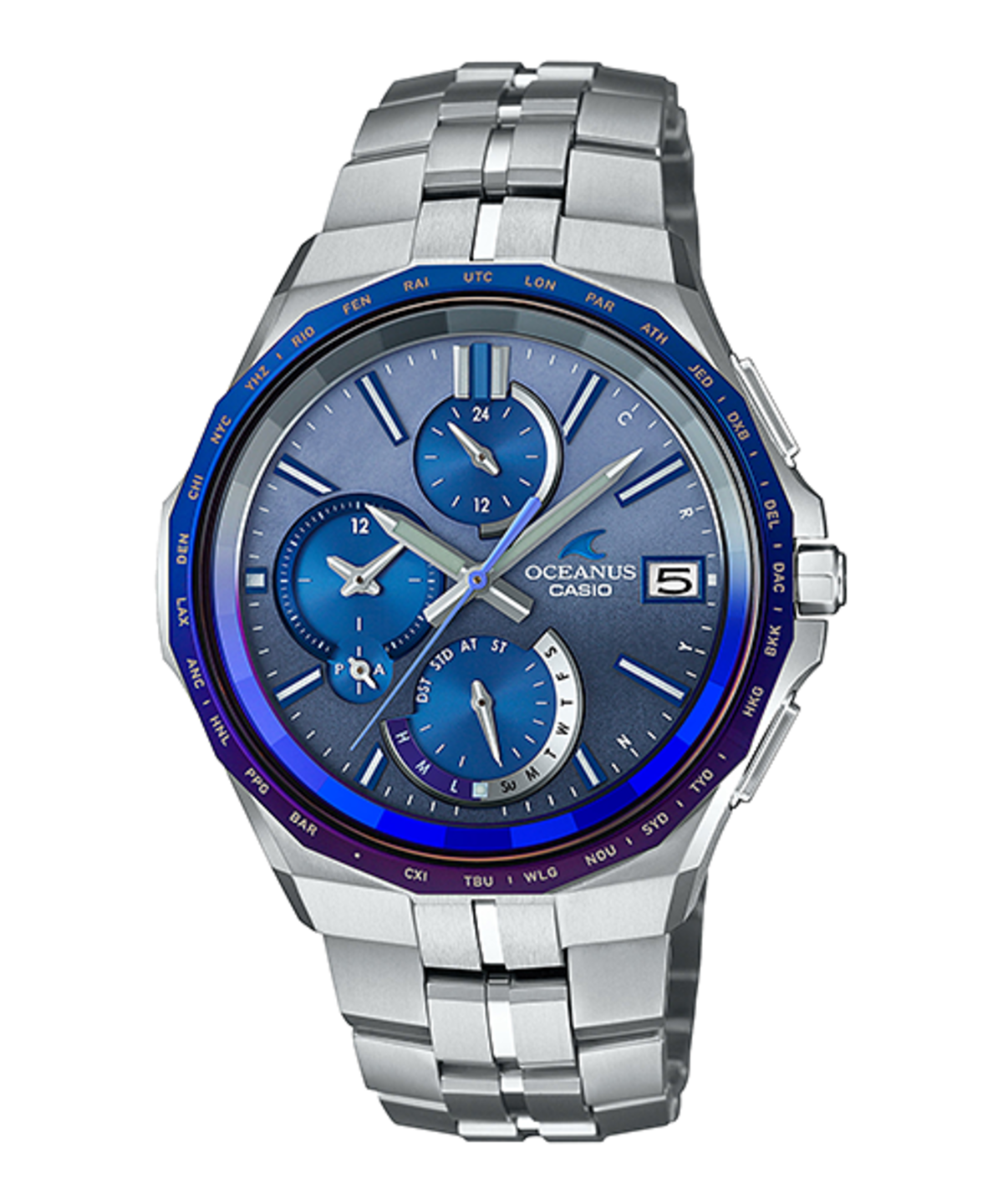 OCEANUS OCW-650T TITANIUM防水 ソーラー メンズ 腕時計