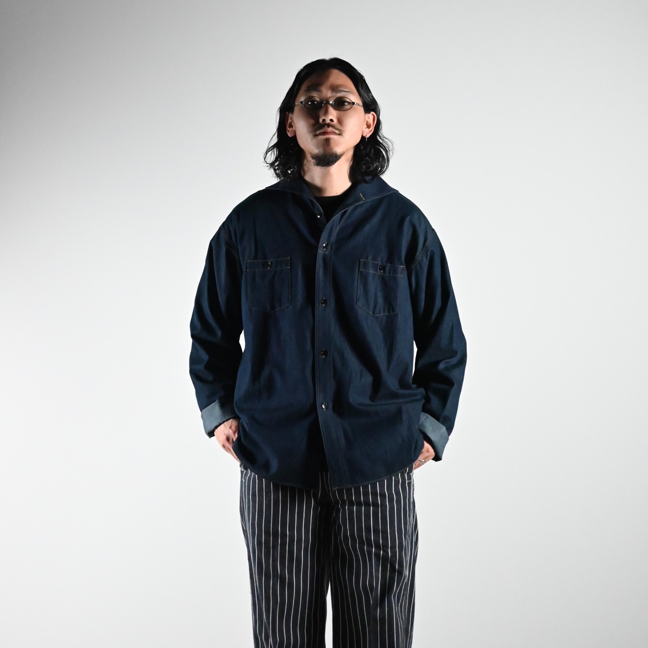 OLD JOE(オールドジョー)LACED BACK SAILOR TROUSERコーディネート