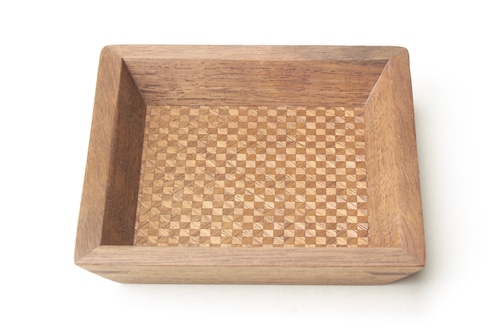 wood checker tray mini Black Walnut ~3mm〼~ 0113