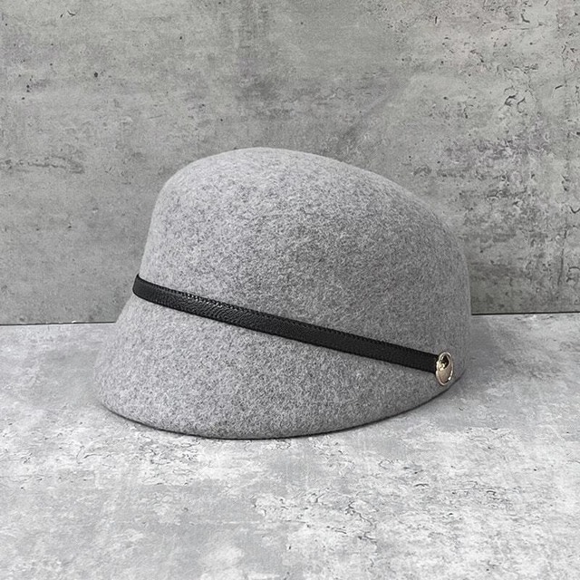 全4色/Leather belt wool casquette　M4926
