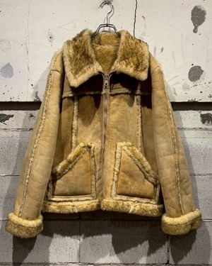 【Caka otto】70’s Special Vintage Zip Up Mouton Jacket