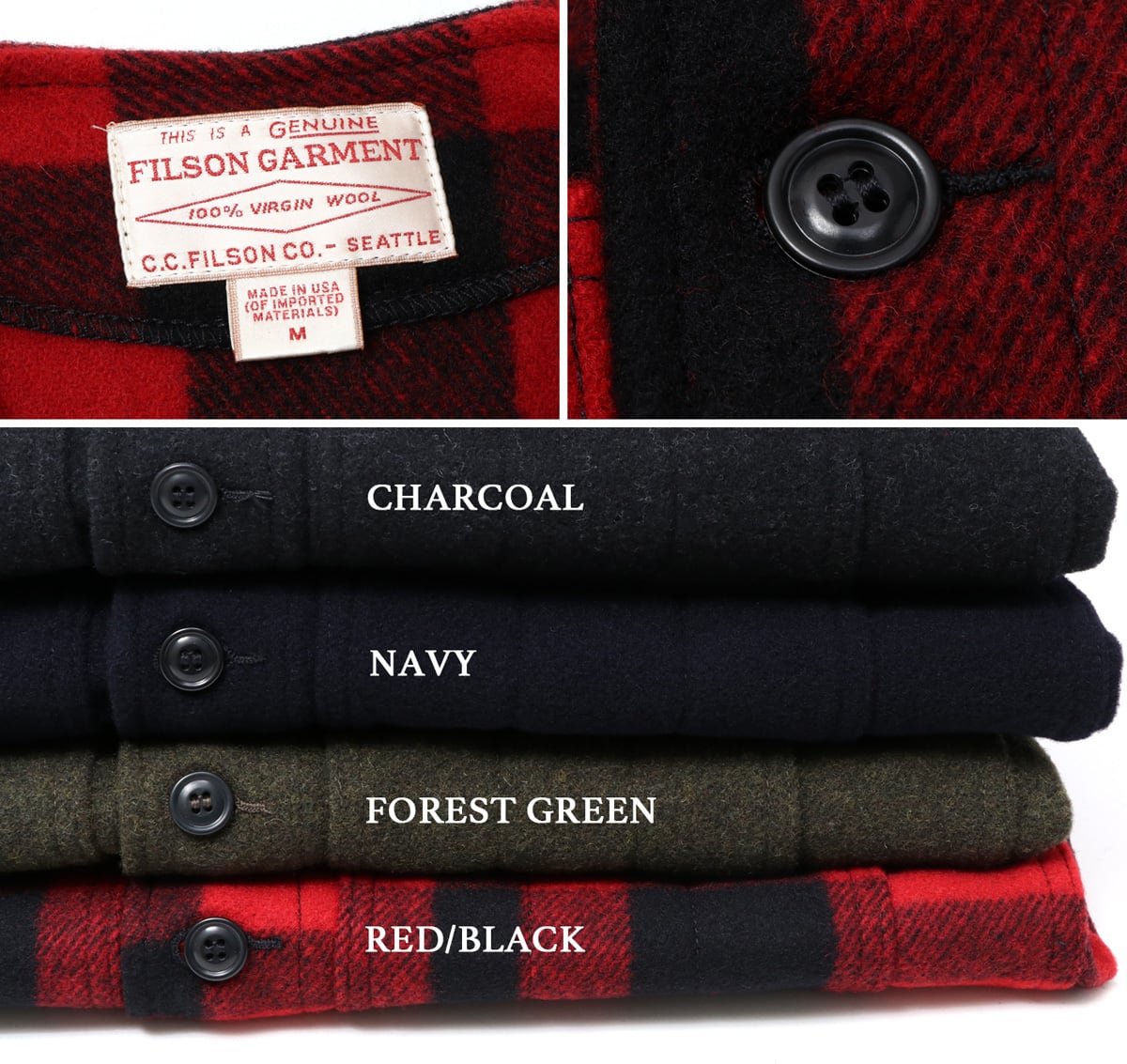 FILSON フィルソン ウールベスト サイズM 楽天市場】【クーポン配布中】フィルソン FILSON マッキーノ ウール