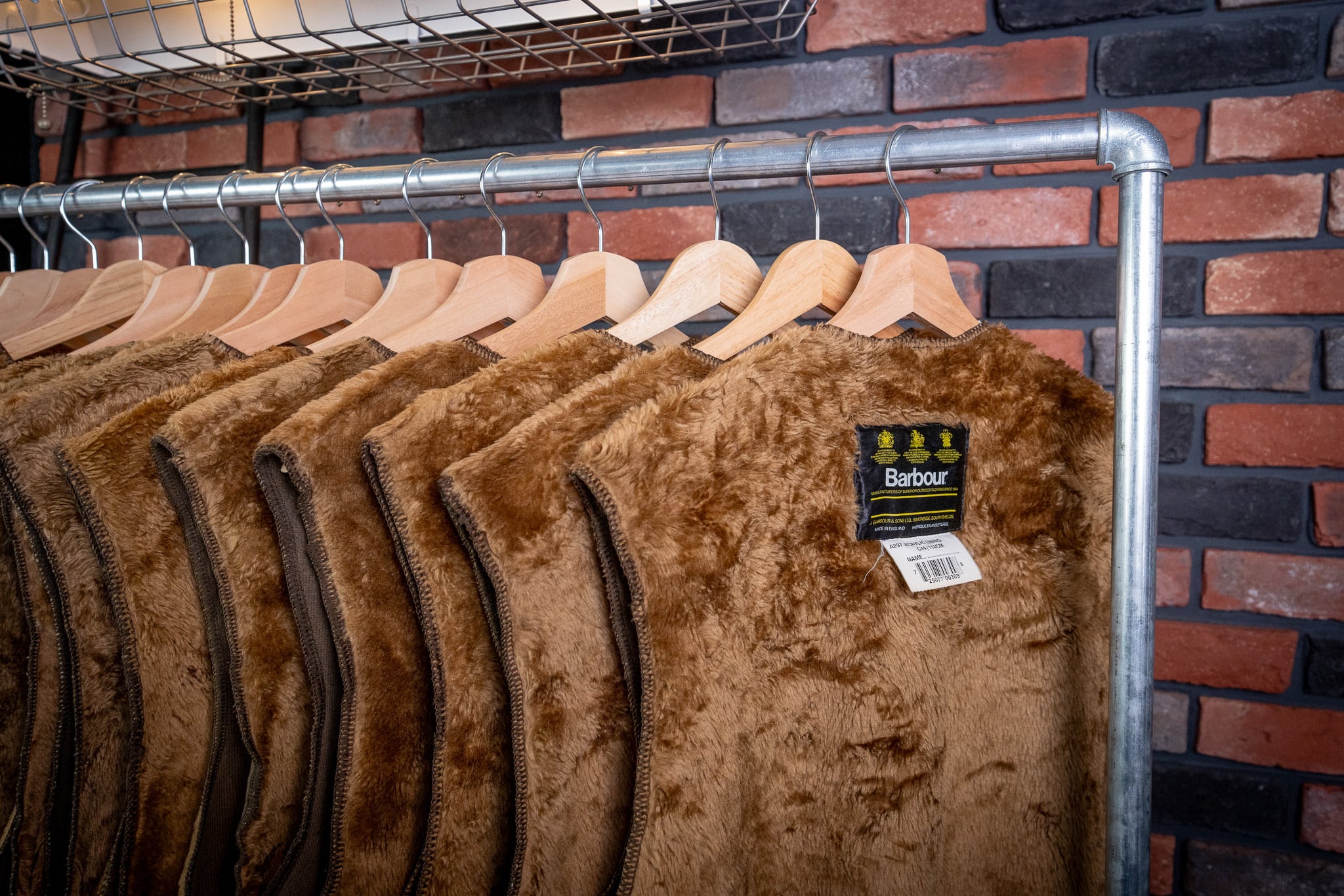 A297】Barbour 3warrant Pile Linner Vest 