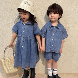 【KID】オシャレデニムワンピース、セットアップ