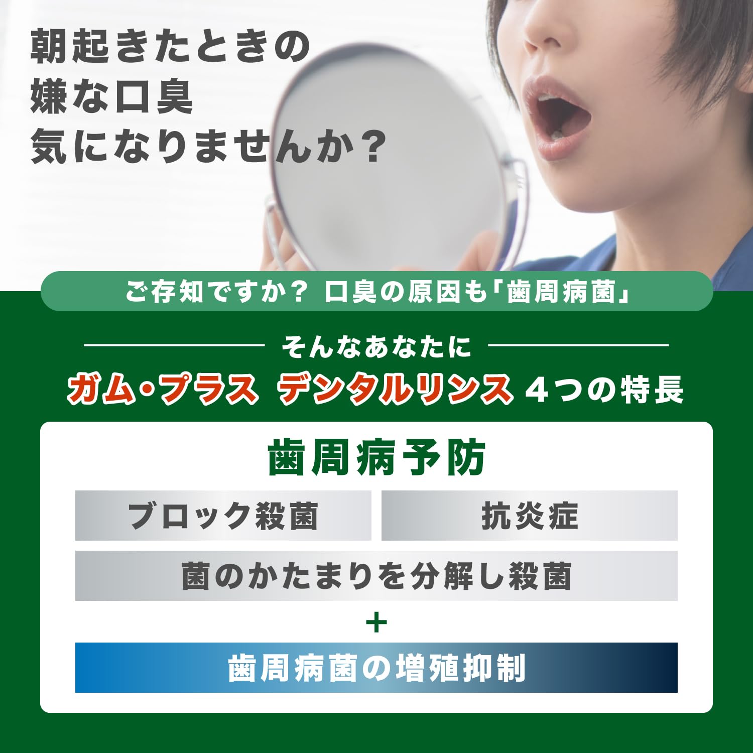 GUM(ガム)プラス【医薬部外品】 デンタルリンス 薬用 液体ハミガキ