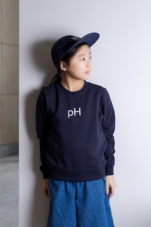 【KIDS】pHスウェット/ぬか床の熟成状態のpHが分かるスウェット【ネイビー】