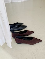 【新作5%OFF・3日間】Sharp Flat Shoes_2colors