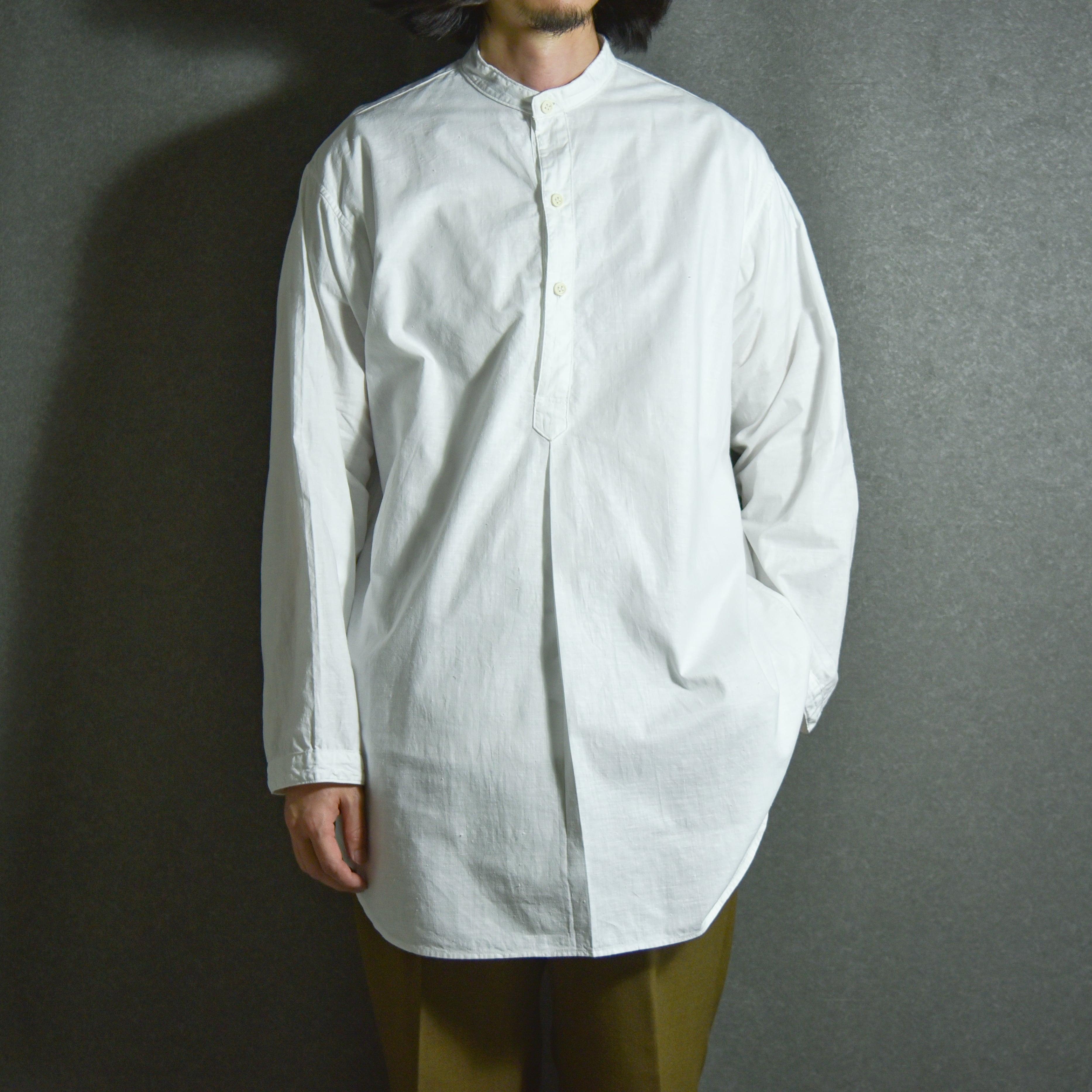 DEAD STOCK】50s Russian Army Officer Sleeping Shirts ロシア軍 士官用 スリーピングシャツ | mark & collars (マークアンドカラーズ) DEAD STOCK】50s Russian Army Officer Sleeping Shirts ロシア軍 士官用 スリーピングシャツ | mark & collars (マークアンドカラーズ)