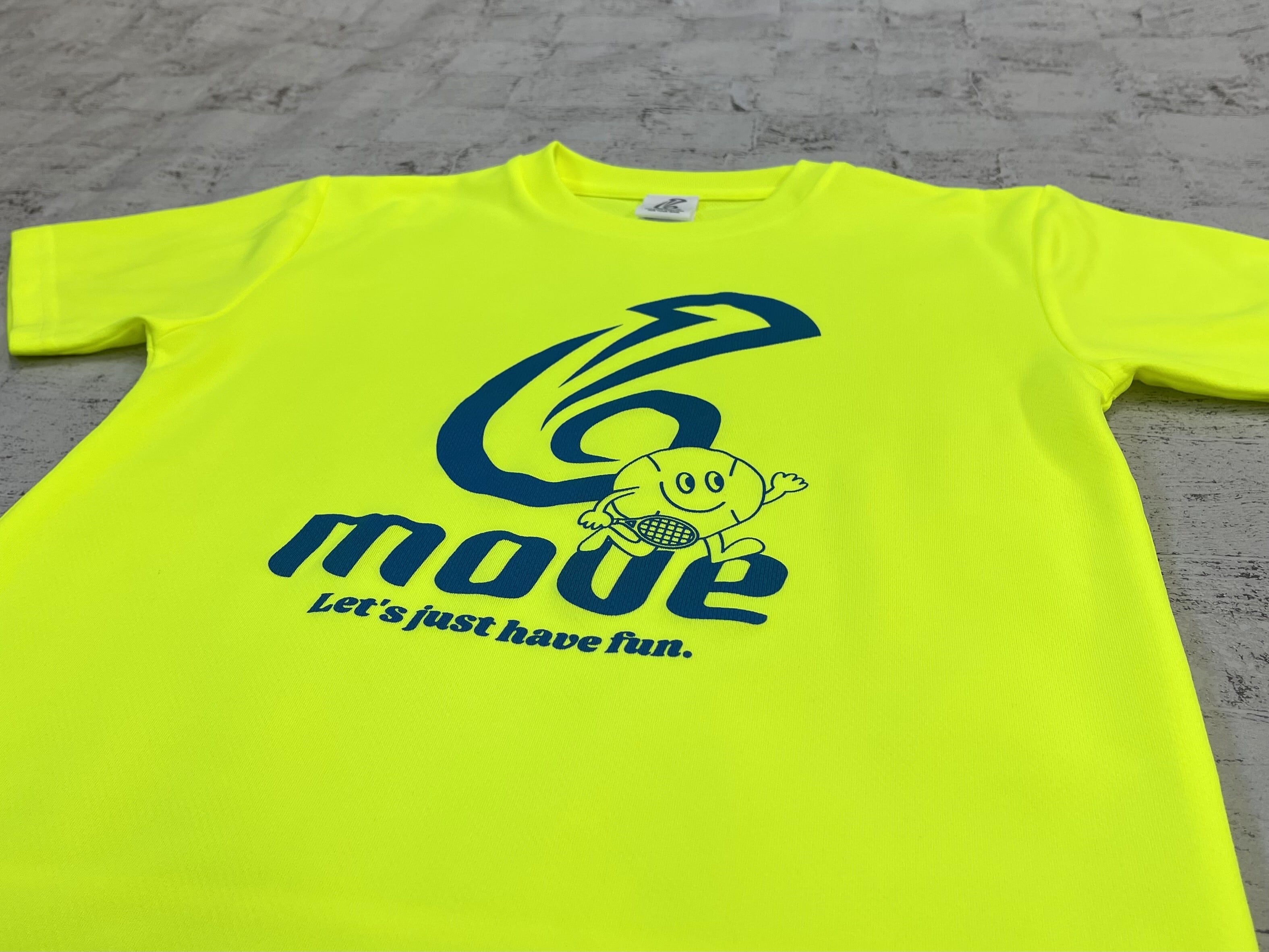 ジュニア ドライTシャツ 25JTA【蛍光yellow × blue】