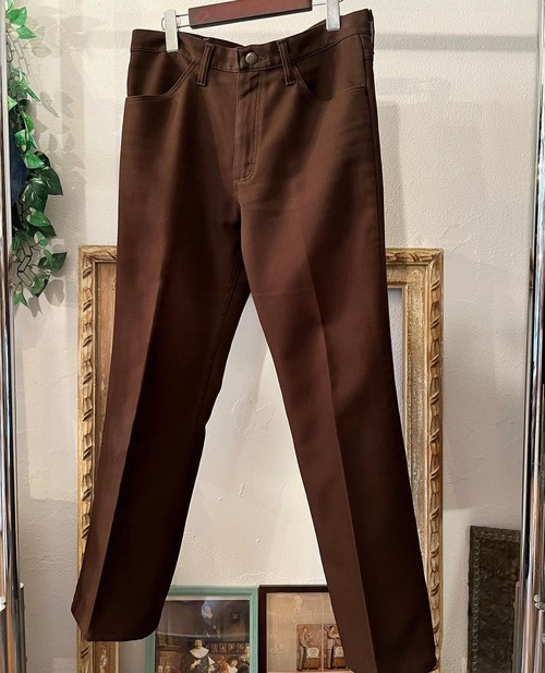 wrangle brown colour sta-prest bootcut pants【W33×L30】