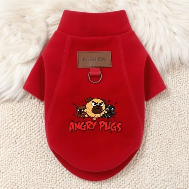 Dog wear  -angry pugs-　　item-0505