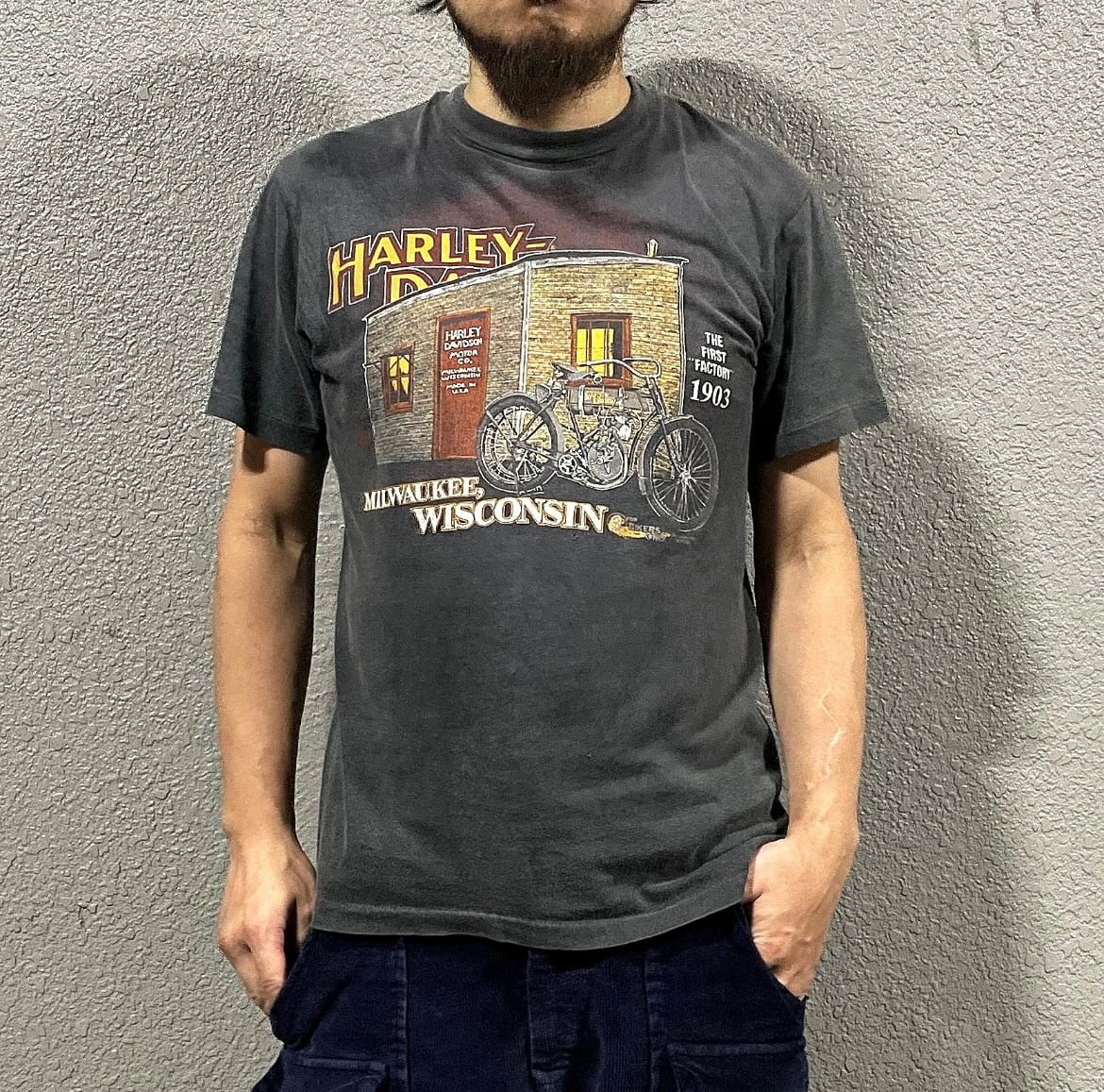 80s 山田蓮着用モデル ビンテージ ハーレーダビッドソン Tシャツ 80s 山田蓮着用モデル ビンテージ ハーレーダビッドソン Tシャツ