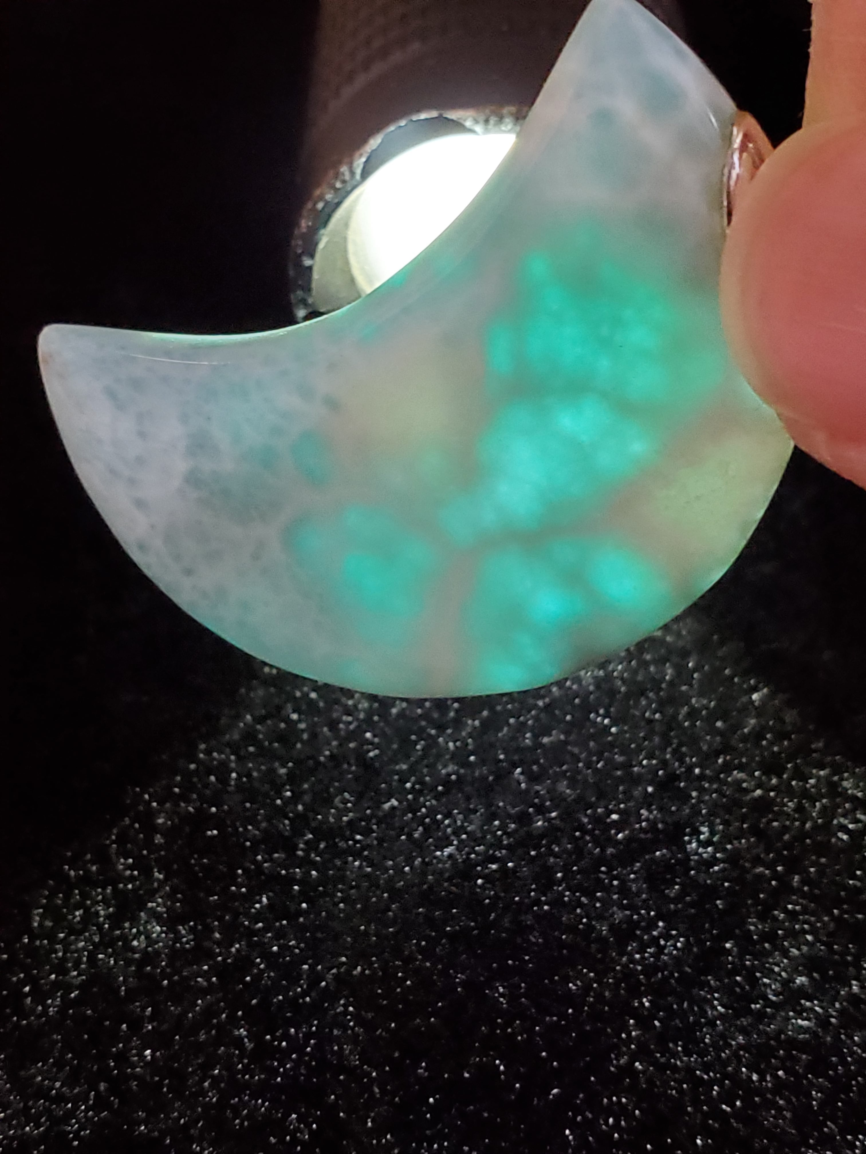 月型ラリマー 925silver ペンダントトップ 天然石アクセサリー | 東京
