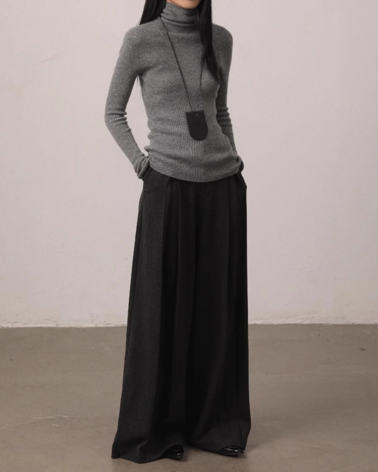 Turtle neck Tops　T20417