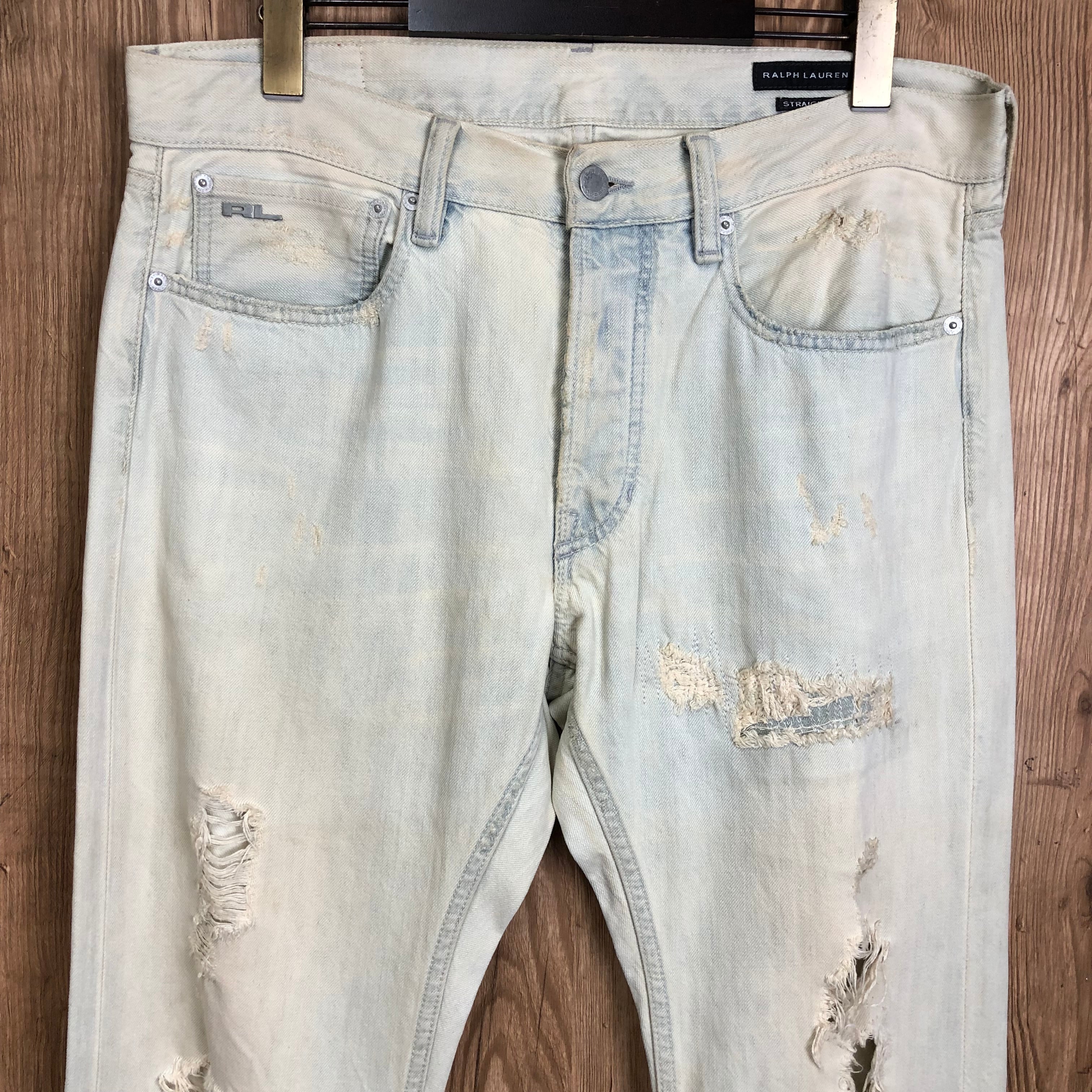 ☆USED加工 ブリーチ染め RALPH LAUREN ラルフローレン クラッシュ