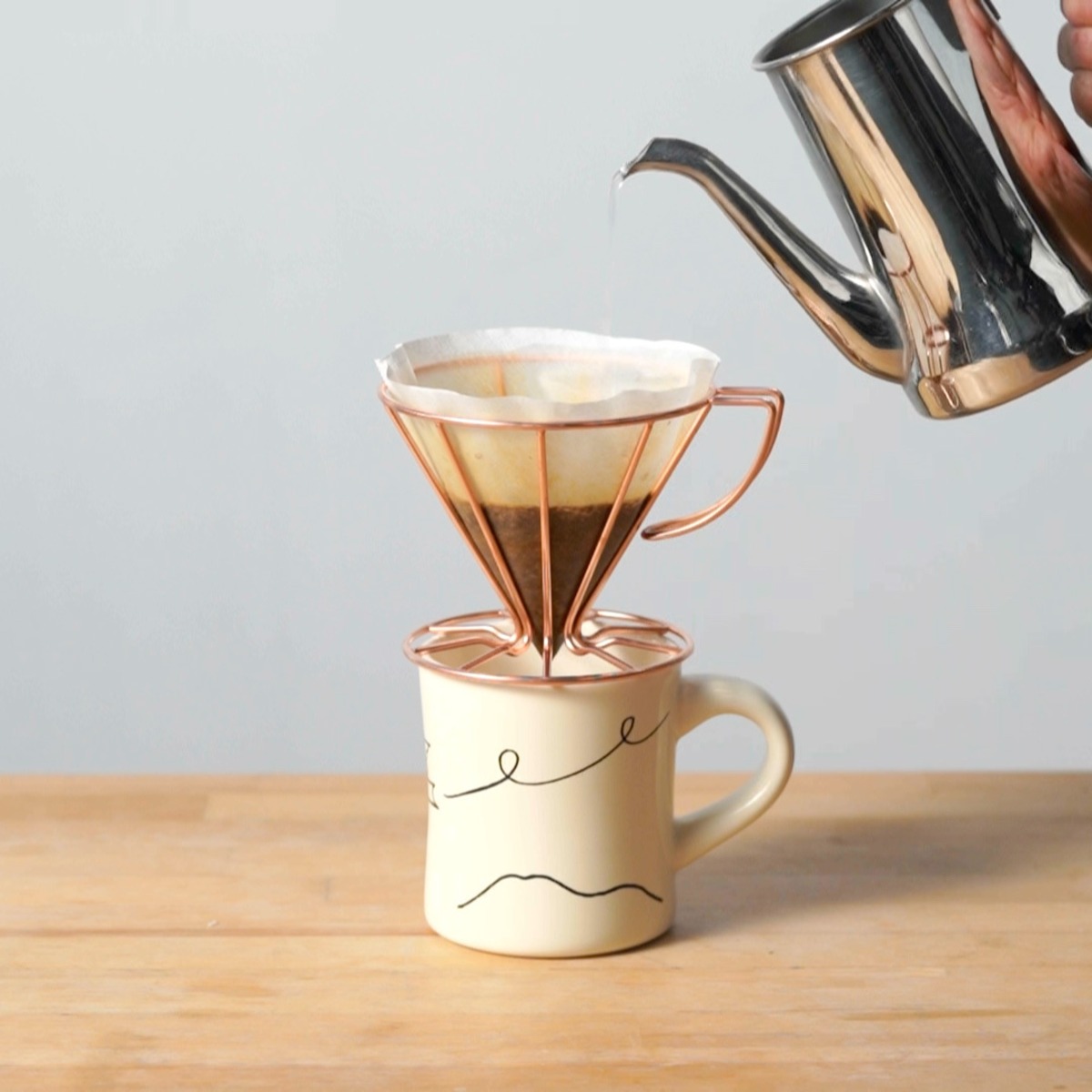 ワイスケドリッパー L copper plating 銅メッキ コーヒードリッパー 燕市 新潟みやげ