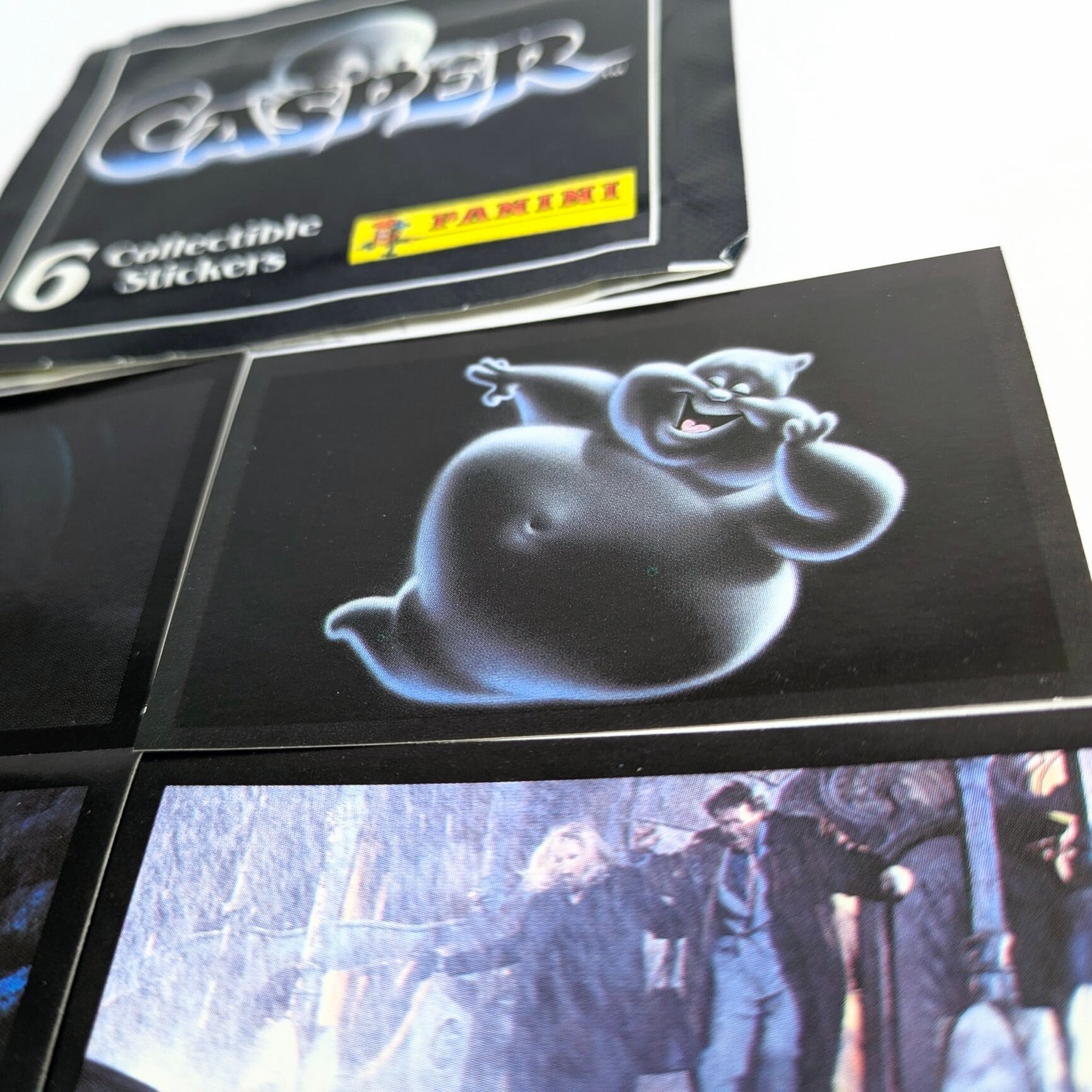 送料無料！☆1995年製 PANINI【 Casper ( キャスパー )  6 Collectible Stickers 】 VINTAGE ステッカー単品 （1個=6STICKER）〚アメリカン雑貨 アメトイ〛