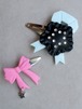 "GIFTED" hairpins set (black star × pink ribbon)