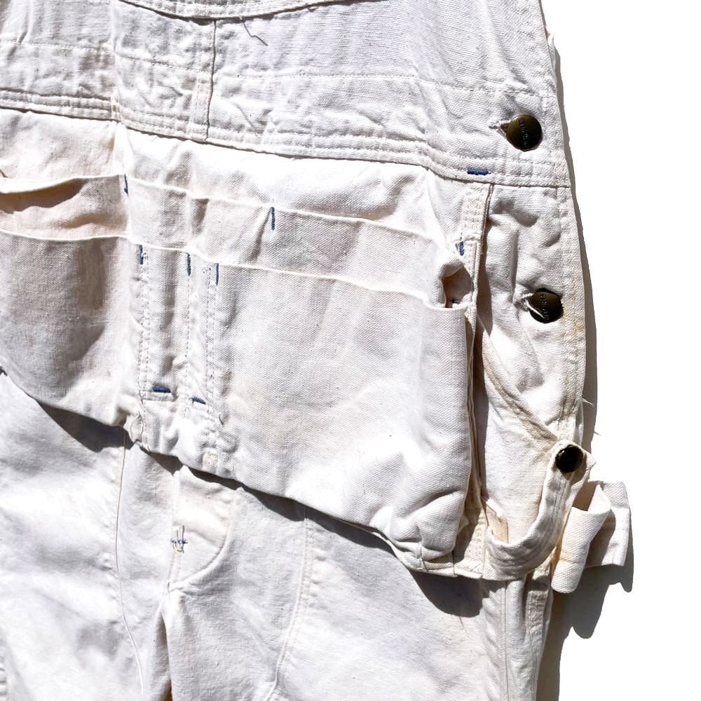 HERCULES - Union Made] Vintage Cotton Canvas Overalls with Apron