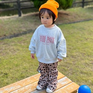 【即納】 MORE×3英字ロゴ長袖トレーナー