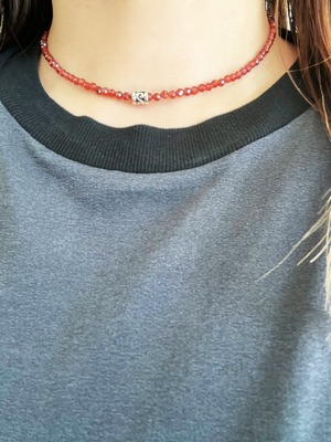 champagne garnet rondelle