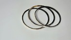 水牛ホーン バングル  Buffalo Horn Bangle　　ブラックマーブル　3本セット
