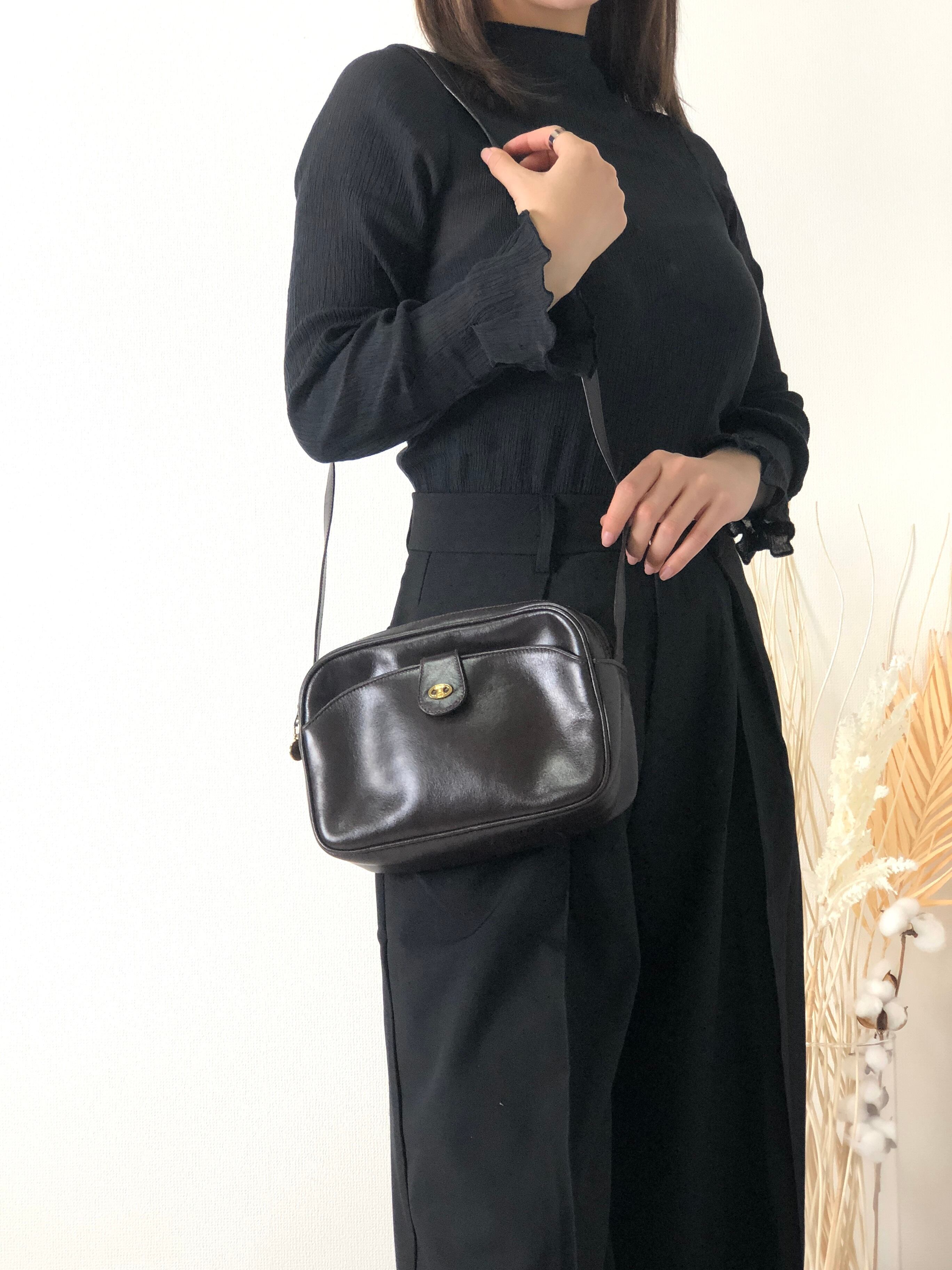 CELINE セリーヌ ブラゾン レザー クロスボディ ショルダーバッグ