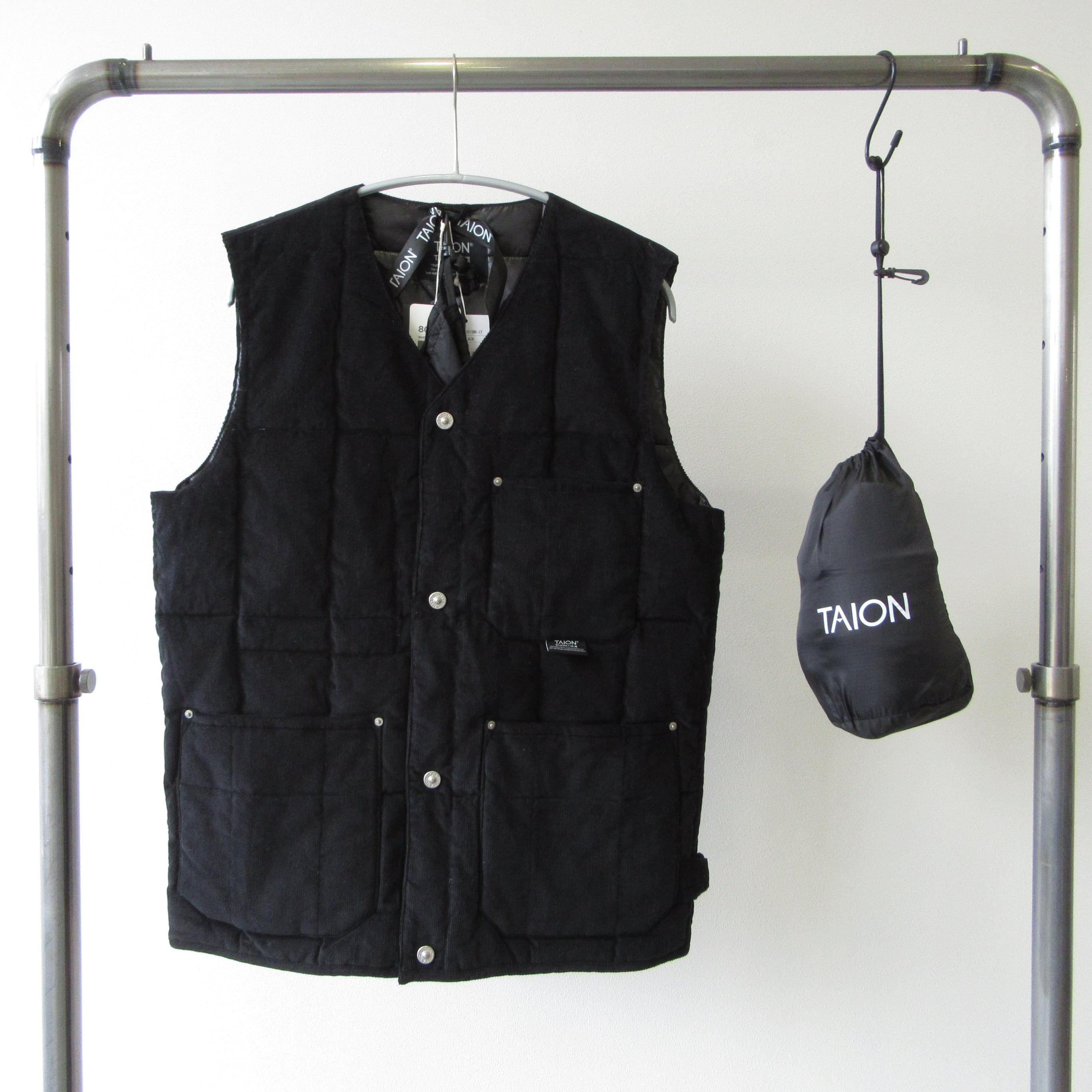 X-LARGE コーデュロイ ダウンベスト L ブラック ダウンベスト ブラック