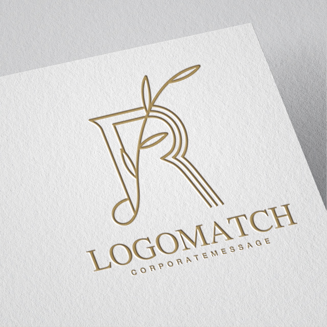 繊細で優美なRのロゴ