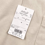 新品 タグ付き Crocodile クロコダイル 鹿の子 長袖 ポロシャツ M/グレージュ 系 メンズ