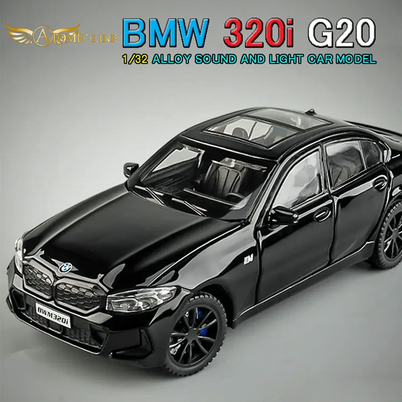 BMW 3シリーズ 320i 1/32 ミニカー 全3色 ライト点滅 サウンド 合金