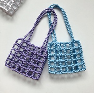 【5color】キャンディカラービーズミニショルダーバッグ