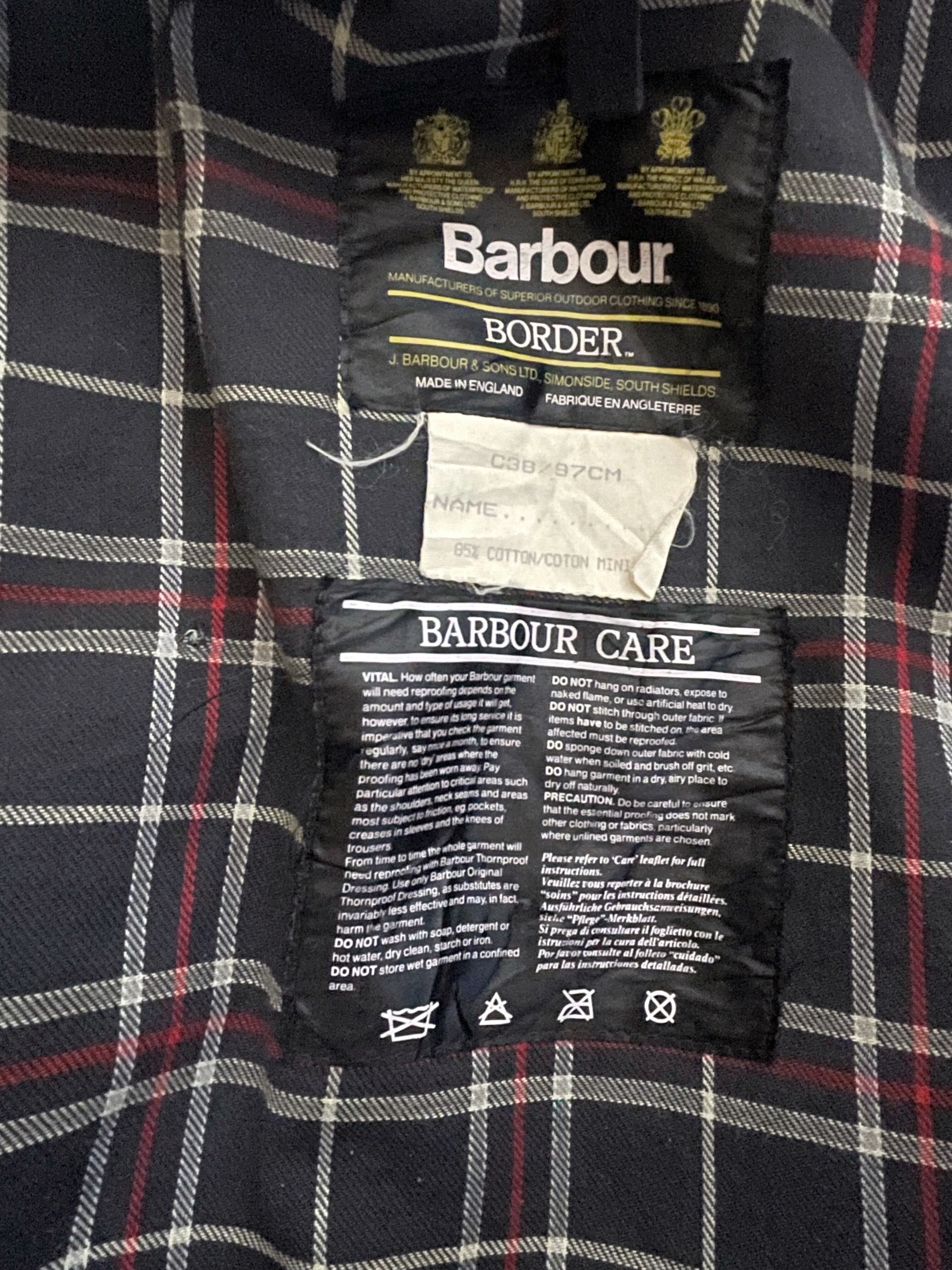 y17 80'S BARBOUR BORDER 『38/NAVY』 | yoused