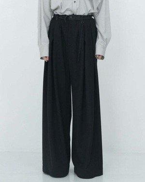 【26AW】Tamme タム / 4-TUCK WIDE SLACKS
