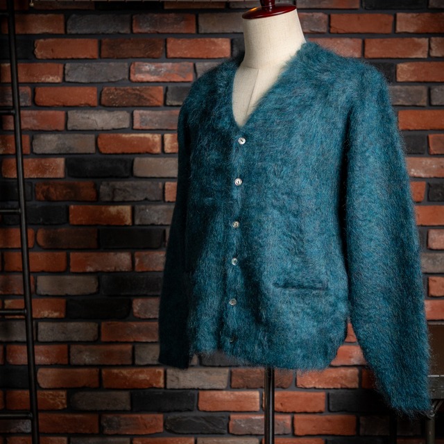 【Authentic Reproduction Products®】Premium Classic Mohair Cardigan W/Pocket  "Sapphire Blue" モヘア プレミアム クラシック カーディガン ポケット付き サファイアブルー 新品