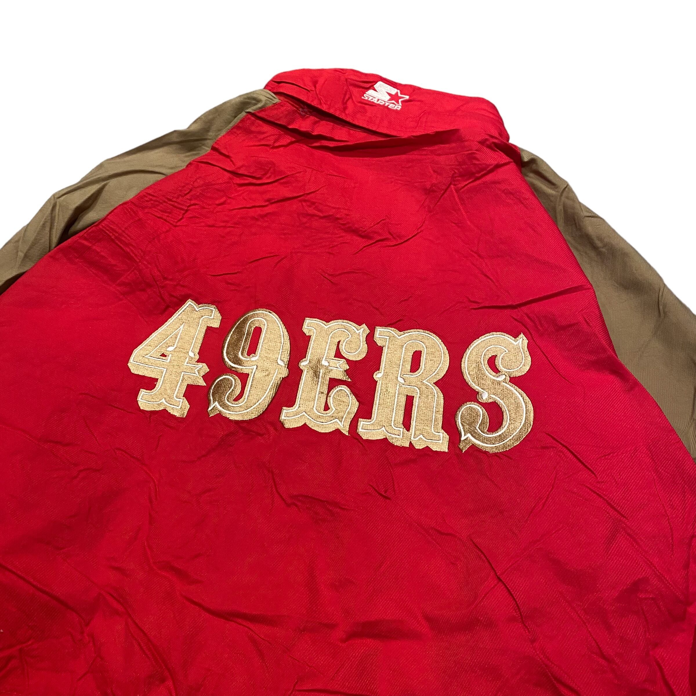 DEADSTOCK 90's Starter NFL San Francisco 49ers Nylon Jaket L DEADSTOCK 90's Starter NFL San Francisco 49ers Nylon Jaket L