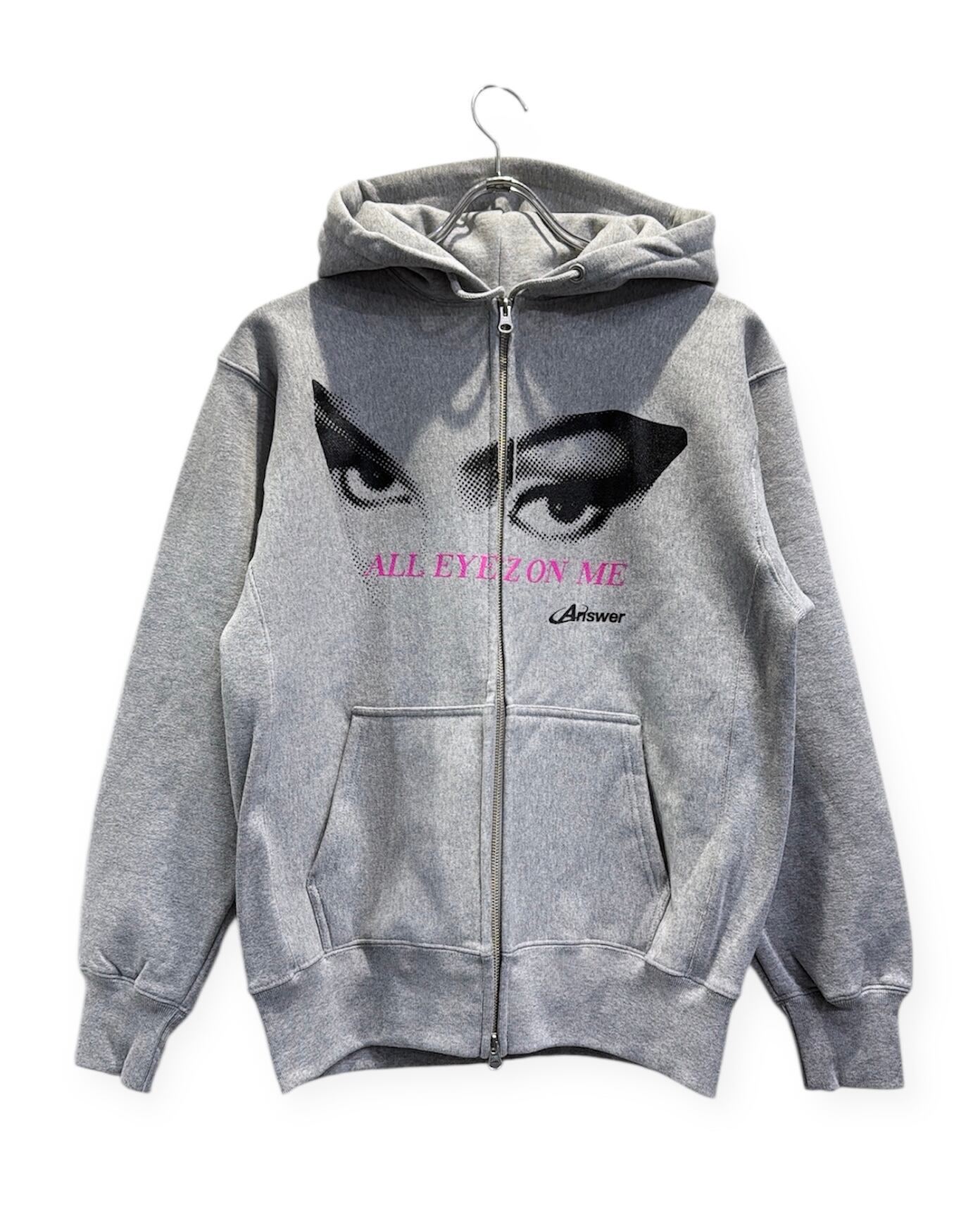 ANSWER COLLECTION / ALL EYEZ ON ME W ZIP-UP HOODIE