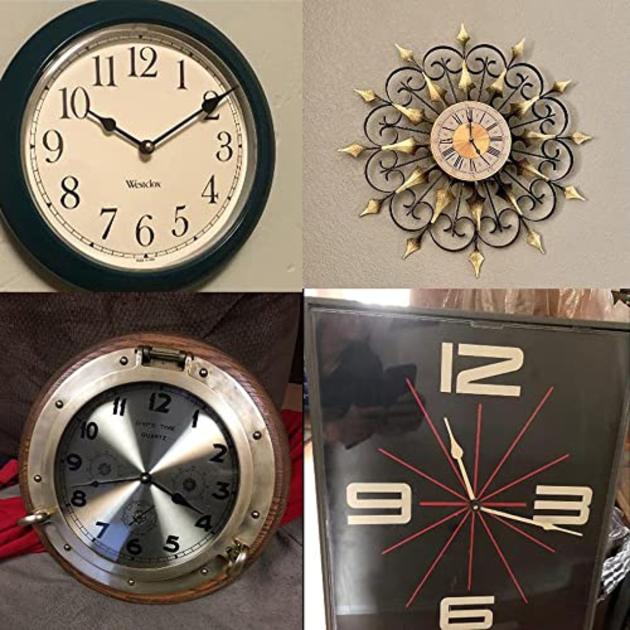 YFFSFDC 時計 ムーブメント 4枚セット 手作り 時計番号キット 2個セット 掛け時計用 時計きっと アラビア数字とローマ数字付 交換部品 DIY補修部品 針セット 時針 分針 秒針 工作キット 修理 寝室 リビング 書斎 子供部屋 オフィス お店など