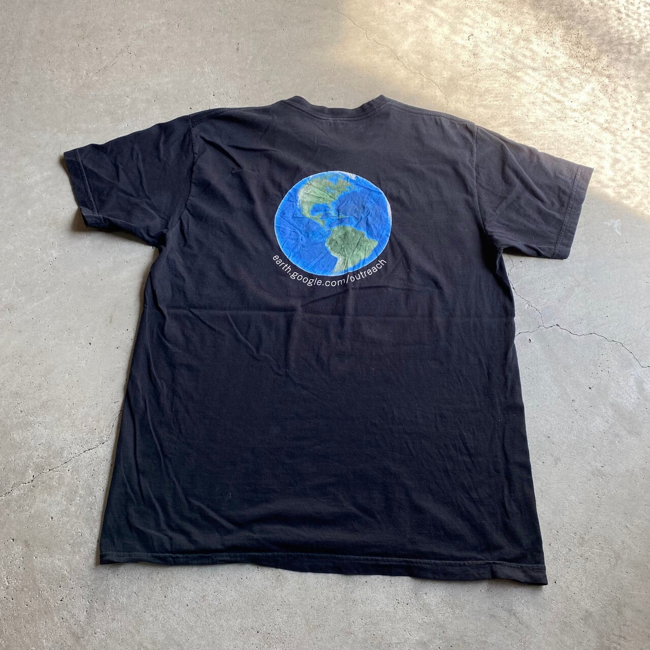 古着 ビンテージ Tシャツ ブラック earth 地球 宇宙 太陽 惑星｜メンズ