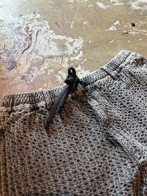 TESS / Jacquard eazy pants / Relax pants / BLACK